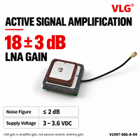 Antenne patch céramique GNSS active à gain élevé GPS L1/L5 BeiDou B1/B2a 3~3.6V Module de positionnement et de suivi à faible bruit avec amplificateur 2:1