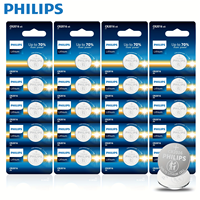 PHILIPS 20 Stück CR2016 3V Lithium-Knopfzellenbatterie, nicht wiederaufladbar, für Autoschlüssel, Uhren, Fernbedienungen, Taschenrechner, Spielzeug