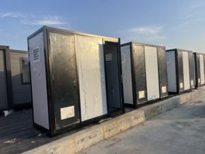 Conteneur de toilettes mobiles pour hommes et femmes, respirant, certifié CE, conception à deux étages, salle de bain séparée sèche et humide, atelier, centre commercial - Product Image 2