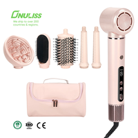 Styler capillaire professionnel haute vitesse 5 en 1, moteur sans balais 110000 tr/min, brosse sèche-cheveux, volumateur et kit de coiffage multifonctionnel