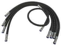 Martillo triturador, abrazadera de tubería hidráulica para tubería, Cubo de excavadora de seis cuartos de pulgada, brazo grande, abrazadera de tubería de brazo medio