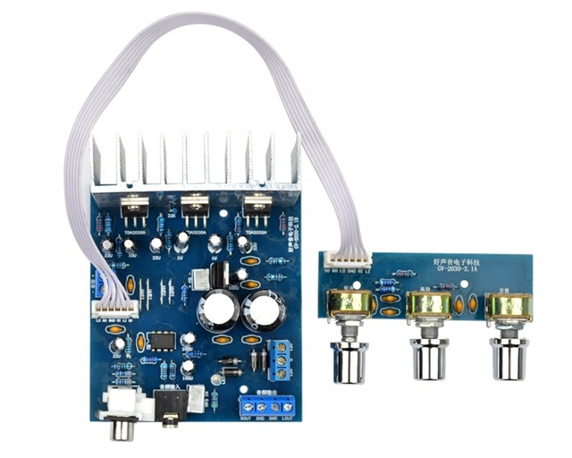 Power Amplifiers Audio Board 2.1 ST TDA2030A Stereo Amplifier DIY For Home Theater Sound System