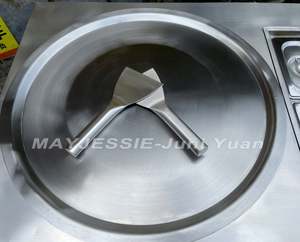 Máquina de Helados Fritos Comercial de Tailandia, Máquina de Helados Fritos en Sartén Dura, Máquina de Helados Fritos Doble - Product Image 5