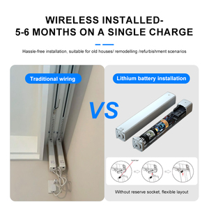 Sistema motorizado inteligente de motor de cortina de pista de aluminio automático de deslizamiento silencioso de longitud personalizada duradera - Product Image 2