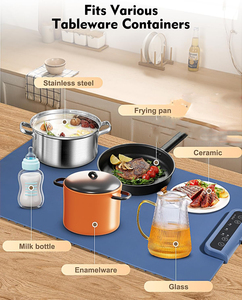 Silicone Folding Electric Warming Tray Food Heating Pad Food Warmer Mat Food Warming Mat for <b>Buffets</b> & Parties - Product Image 3