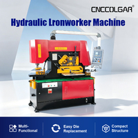 Machine de découpe et de poinçonnage hydraulique E21S Control Q35Y-20 rouge, machine de travail du fer hydraulique CNCColgar