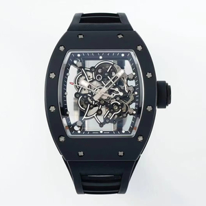 Montre mécanique automatique de luxe de haute qualité avec boîtier en céramique rectangulaire, tourbillon, mode, hip-hop, sport, affaires - Product Image 1