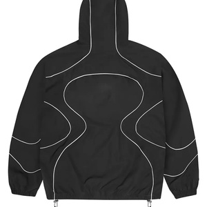 Ropa Deportiva Personalizada para Hombre, Sudadera de Nailon Reflectante a Prueba de Viento, Traje Deportivo Transpirable con Capucha y Cuello, Tallas Grandes - Product Image 3