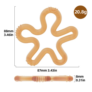 Échantillon gratuit <span class=keywords><strong>de</strong></span> gomme <span class=keywords><strong>de</strong></span> dentition <span class=keywords><strong>de</strong></span> corail gomme <span class=keywords><strong>de</strong></span> massage réutilisable doux <span class=keywords><strong>de</strong></span> nombreux points <span class=keywords><strong>de</strong></span> dentition forte flexibilité gomme <span class=keywords><strong>de</strong></span> soulagement à mâcher anneau <span class=keywords><strong>de</strong></span> dentition pour bébé - Product Image 3