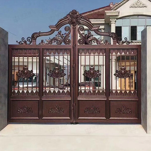 Vente chaude Style Moderne <span class=keywords><strong>En</strong></span> Aluminium Porte Principale Conception Porte Moteur Portes De Jardin <span class=keywords><strong>En</strong></span> Aluminium - Product Image 5