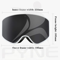 Lunettes de sport d'hiver en gros, masques de ski personnalisables avec logo, unisexe, monture intégrale, double couche anti-buée, photochromiques