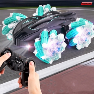 Xe điều khiển từ xa hai chiều Classic Toy Wild <span class=keywords><strong>West</strong></span>, lật 360 độ, 4 bánh dẫn động, xe biểu diễn mạo hiểm, đồ chơi trẻ em, giao hàng DHL FEDEX, OEM - Product Image 3