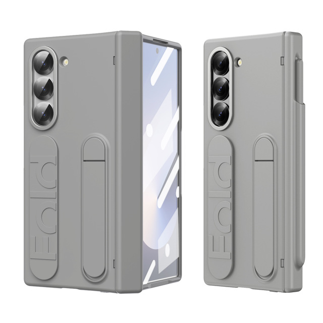 Mobile Phone Cases for Samsung Fold 7, Wrist Strap, Pen Slot, Hinge Case, Integrated Screen Protector for Samsung Fold 6 5