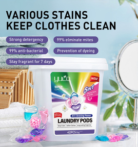 Potentes Cápsulas de Lavado <span class=keywords><strong>Desechables</strong></span> 5 en 1 Ecológicas 100% Biodegradables con Fragancia Duradera y Eliminación de Manchas - Product Image 2