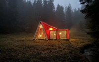 Nouveau style de tentes de camping gonflables en PVC portables et imperméables confort défini en milieu sauvage pour le camping en plein air d'hiver en vente