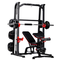 Gimnasio Comercial Power Cage Incline Bench Smith Machine Gym Squat Rack Exercise Training Equipment Smith Home Gym Machine