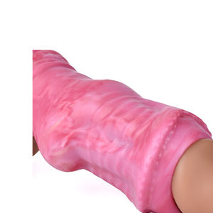 YOCY 2215 Heißer Künstlicher Haut-<span class=keywords><strong>Dildo</strong></span> mit Knoten/Verlängerung aus Silikon zur Penisvergrößerung Fantasy-Sexspielzeug in Pfirsichrosa - Product Image 4