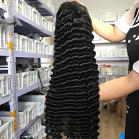 Fournisseur de Perruques Indiennes en Cheveux Humains Vierges, Perruque Frontale HD Complète sans Colle, Ondulée Profonde, Vente en Gros