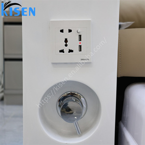 อุปกรณ์ร้านทำเล็บสุดหรูทันสมัย KISEN เก้าอี้นวดสปาเท้าพร้อมไฟ LED เก้าอี้ทำเล็บเท้าไฟฟ้าพร้อมปั๊มแม่เหล็ก - Product Image 5