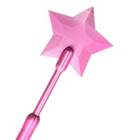 Baguette Magique Imprimée en 3D en PLA, Porte-Cartes de Paiement sans Contact NFC, Motif Étoilé, Accessoire de Cosplay Anime, Cadeau Nouveauté, Modèle 5252