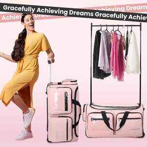 Free sample Hotsale Factory Luxury Rolling Travel Dance Bag with Wheels, Duffel Bag, Luggage/<b>Garment</b> <b>Rack</b> Bag for Customization - Product Image 3