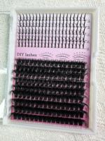 Grappes de cils de qualité supérieure en vrac en gros 10D -100D bricolage mixte de type C 0.05mm mélange 10-20mm d'épaisseur faux cils en forme d'éventail