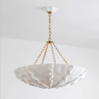 Lustre suspendu LED réglable en hauteur, style rétro français, design ancien, en laiton finition noir, pour chambre à coucher, style américain