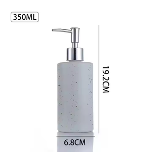 Botella <span class=keywords><strong>de</strong></span> Vidrio <span class=keywords><strong>de</strong></span> Lujo Popular en Blanco y Negro <span class=keywords><strong>de</strong></span> 350 ml para Gel <span class=keywords><strong>de</strong></span> <span class=keywords><strong>Ducha</strong></span>, Acondicionador para el Cabello, Champú, Desinfectante <span class=keywords><strong>de</strong></span> Manos con Bomba Dosificadora Dorada o Plateada - Product Image 6