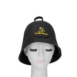 Hot Bán 100% Úc Len Cảm Thấy Mũ Cơ Thể Màu Đen Trắng Màu Be Màu Sắc Tùy Chỉnh Tắm Hơi <span class=keywords><strong>Hat</strong></span> Len Cảm Thấy Mũ - Product Image 4