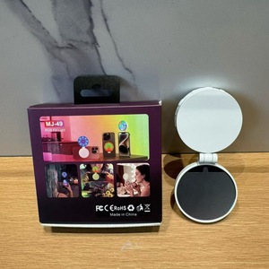 Lumière selfie magnétique RGB pour <span class=keywords><strong>iPhone</strong></span>, lampe selfie pour téléphone, lampe selfie magnétique double avec miroir pour les voyages, les vlogs et les vidéos - Product Image 2
