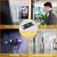 Mini taille 2MP USB2.0 84 degrés reconnaissance faciale 3D 360 Module USB double caméra