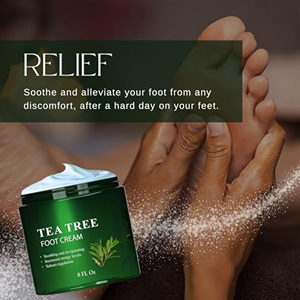 <span class=keywords><strong>Crème</strong></span> pour les pieds à l'huile <span class=keywords><strong>d</strong></span>'arbre à thé, <span class=keywords><strong>crème</strong></span> pour les pieds à l'huile <span class=keywords><strong>d</strong></span>'arbre à thé pour pédicure, hydratation intense - Product Image 1