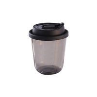 Tasse à emporter boisson personnalisée lait thé café 360ml tasse en plastique noir tasse transparente jetable