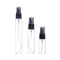 Flacon de parfum 5ML 10ML 15ML, flacon pulvérisateur en verre transparent, flacon pulvérisateur en plastique, flacon à fine brume