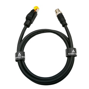 M12 kết nối 8 pin x mã để RJ45 CAT6 gige Ethernet Cáp công nghiệp máy ảnh máy tầm nhìn Cáp - Product Image 1