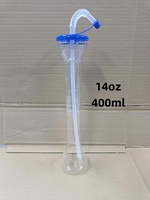 Nouveauté 2026 : Gobelets en plastique PET de 12oz et 16oz avec couvercle torsadé, motif tête d'animal et paille, personnalisables avec logo, pour fêtes, bars et enfants
