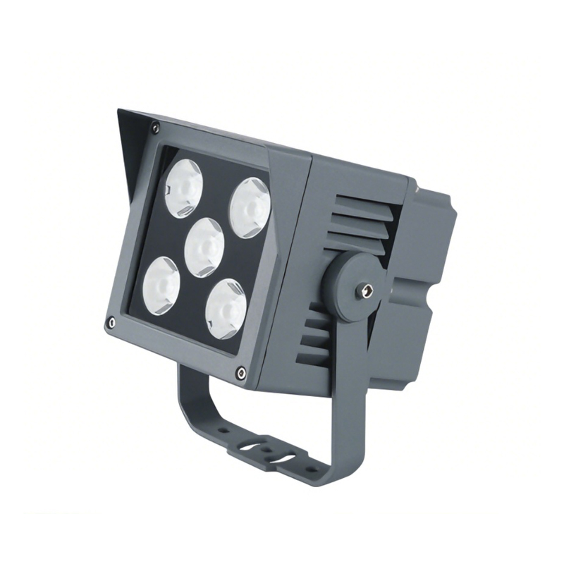 IP67 Waterproof Aluminum High-Brightness Narrow Beam Square Outdoor LED Flood Light for Building Facade Lighting