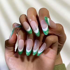 Unghie Finte di Lusso Personalizzate di Alta Qualità, Riutilizzabili, Francesi, Copertura Completa in Acrilico, Unghie Artificiali per Donne - Product Image 6