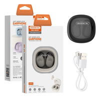 Somostel I660SC Headphone Stereo Nirkabel Sejati Handsfree In-ear dengan Mikrofon Headset Mirror Auriculares Inalambricos