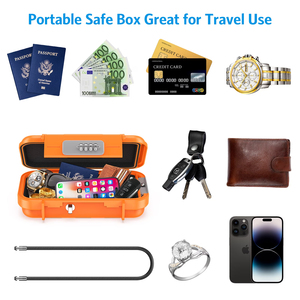 <span class=keywords><strong>Caja</strong></span> <span class=keywords><strong>Fuerte</strong></span> Portátil, Estuche de Seguridad Portátil a Prueba de Agua con Candado de Combinación para Viajes, <span class=keywords><strong>Caja</strong></span> <span class=keywords><strong>Fuerte</strong></span> Pequeña para <span class=keywords><strong>Playa</strong></span> con Cadena Extraíble - Product Image 6