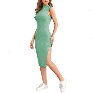 Vestido longo de escritório, roupa de verão vermelho 2020, vestido, moda casual, primavera, imagem, vestidos de lápis