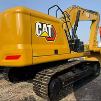 Excavatrice sur chenilles CAT330GC d'occasion bien entretenue, 30 tonnes, grande pelle, système hydraulique complet, boîte de vitesses, pompe, roulement, bon état
