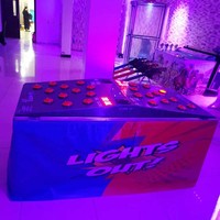 Songfa Metal English Lights Electronic Hire Chaos Strike-a-Light Fast Mini Carnival Arcade Game 2 Player Fast Reaction Indoor