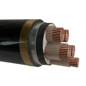 Cable de alimentación de cobre sin armadura forrado 4x16mm2 bajo voltaje XLPE aislado PVC 16mm2 4 núcleos chaqueta muestra caja de madera personalizada