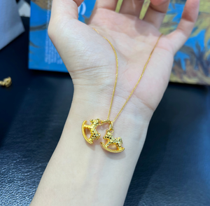 Entrega Rápida, Colgante de Oro Fino de 18K con Diseño de Caballo, Joyería Moderna, Colgante de Animal Único - Product Image 1