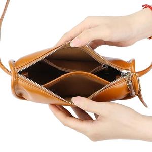 AndoBag Genuine Leather Crossbody Shoulder <b>Bags</b>, Fashion Simplistic Underarm <b>Bag</b>, Casual Style with Adjustable <b>Strap</b> 1722 - Product Image 4