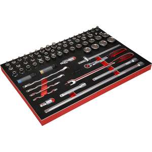 KS <b>TOOLS</b> 1/2" socket spanner set in foam insert, 66 pcs - Product Image 2