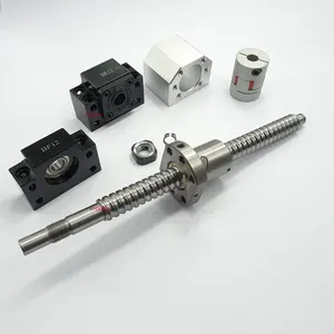 HXHV-tornillo de bola con tuerca de tornillo, piezas CNC 1604 1605 1610 SFU1604 SFU1605 SFU1610, kits de juego completo