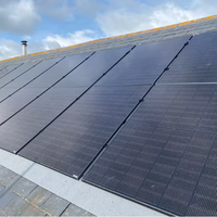 Panneau solaire bifacial 500W entièrement noir TOPCon N Type monocristallin en stock dans l'entrepôt de l'UE pour système de toiture résidentiel