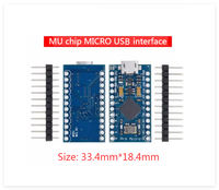 Mini Placa Arduino Integrada Atmega32u4, Módulo de 5V 16Mhz, Placa Arduino Pro Micro